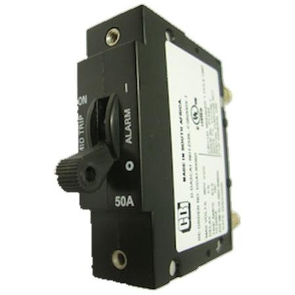 ALPHA 470-307-10 TECHNOLOGIES 30 Amp AM Breaker.Plug-In Type with Aux Switch Center Pin Only, Midtrip (5/16" Bullet Terminals)