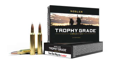 Nosler Trophy Grade 7mm Remington Magnum 160gr AccuBond 20Rnd Rifle Ammunition