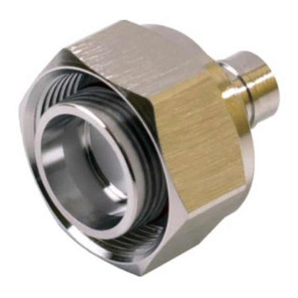 VENTEV 4.3 /10 MDM-141 Premium Cable Connector 50 Ohm 4.3/10 Mini-DIN Male for Ventev Cable Semi-Flex 141 Plating: White Bronze Body W/silver Pin