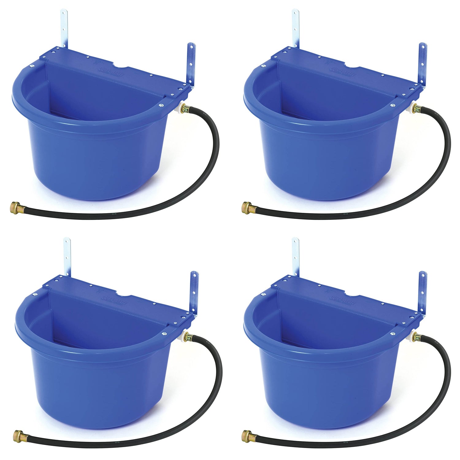 Little Giant 4 Gal Auto Float Controlled Waterer Livestock Water Trough (4 Pack)