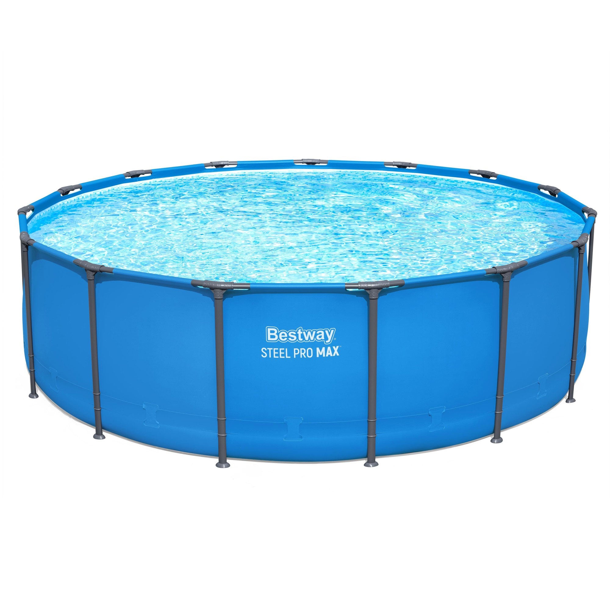 Bestway Steel Pro 15-Foot x 48" Round Frame Pool (No Pump) (For Parts)