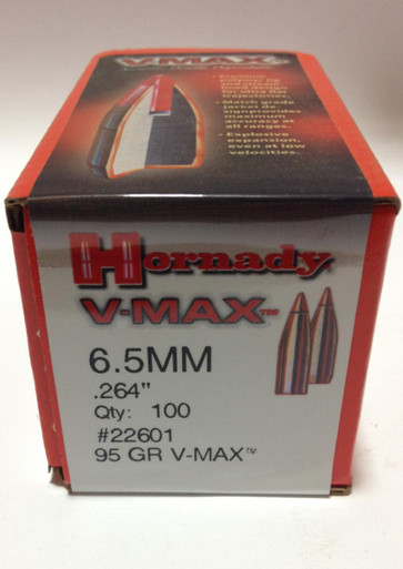 HORNADY V-MAX 6.5mm 95 gr Bullets-100cnt