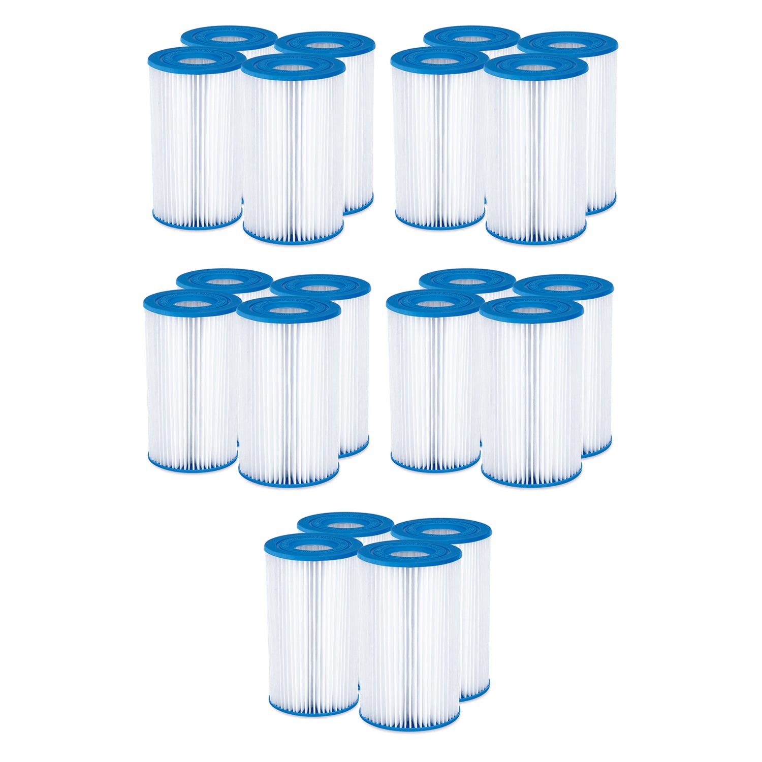 Summer Waves P57100204 Replacement Type A/C Pool Filter Cartridge (20 Pack)