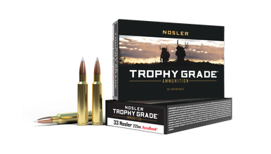 Nosler Trophy Grade .33 Nosler 225gr AccuBond 20Rnd Rifle Ammunition