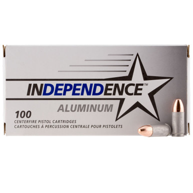 Federal IAL9115100 Independence Aluminum 9mm 115 GR FMJ 100 Rounds