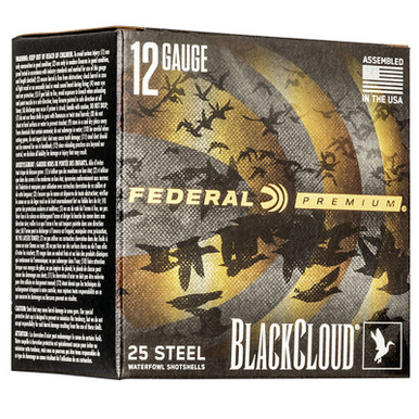 Federal PWBX142BB Black Cloud FS Steel 12 Gauge 3" 1- 1/4 oz BB Shot 25 Rounds