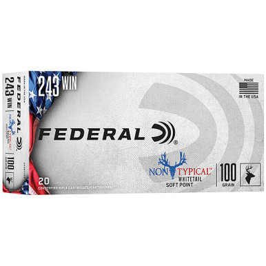 Federal 243DT100 NonTypical 243 100 GR SP 20 Rounds
