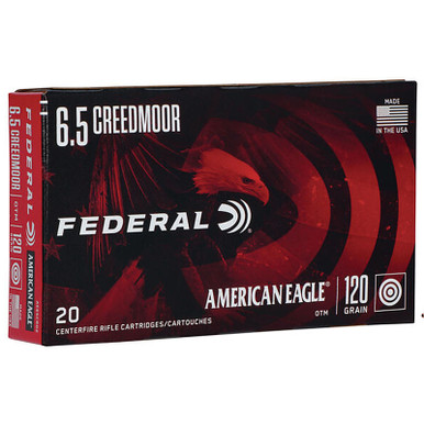 Federal AE65CRD2 American Eagle 6.5 Creedmoor 120 GR OTM 20 Rounds