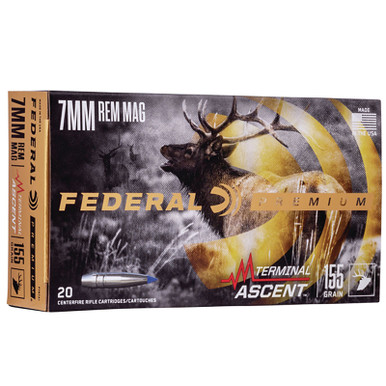 Federal P7RTA1 Premium 7mm RM 155 GR Terminal Ascent 20 Rounds