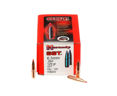 Hornady SST 6.5mm 129 gr Bullets-100cnt