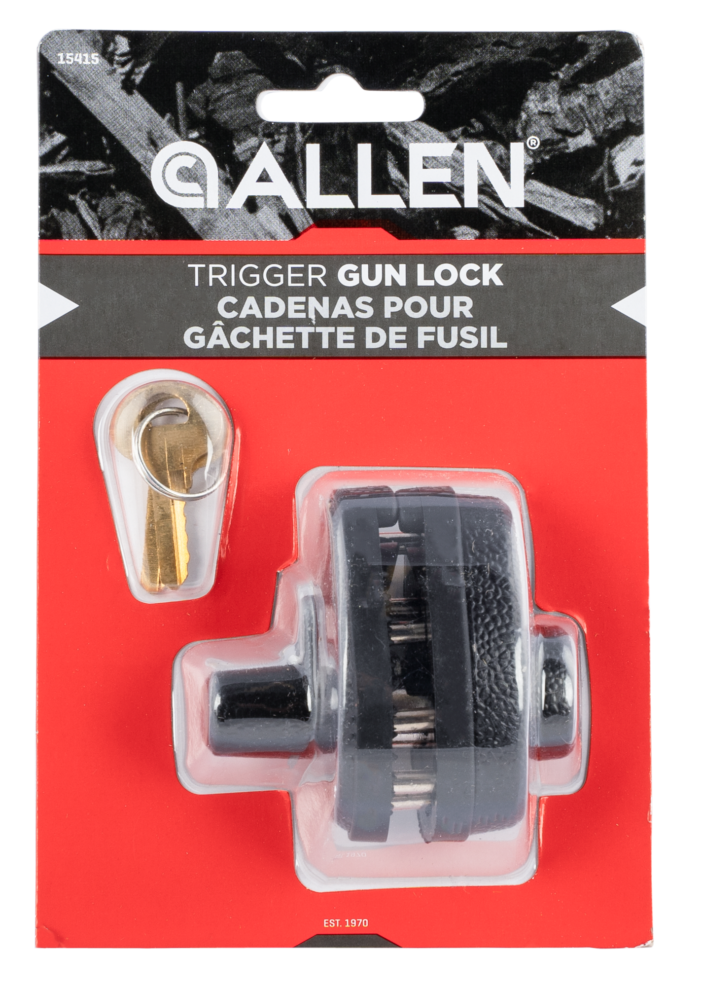 Allen Trigger Lock, Allen 15415 Trigger Gun Lock  Keyed