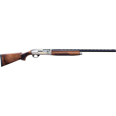 Benelli Montefeltro Silver 12ga 28" Barrel AA Grade Highly Figured Walnut Stock