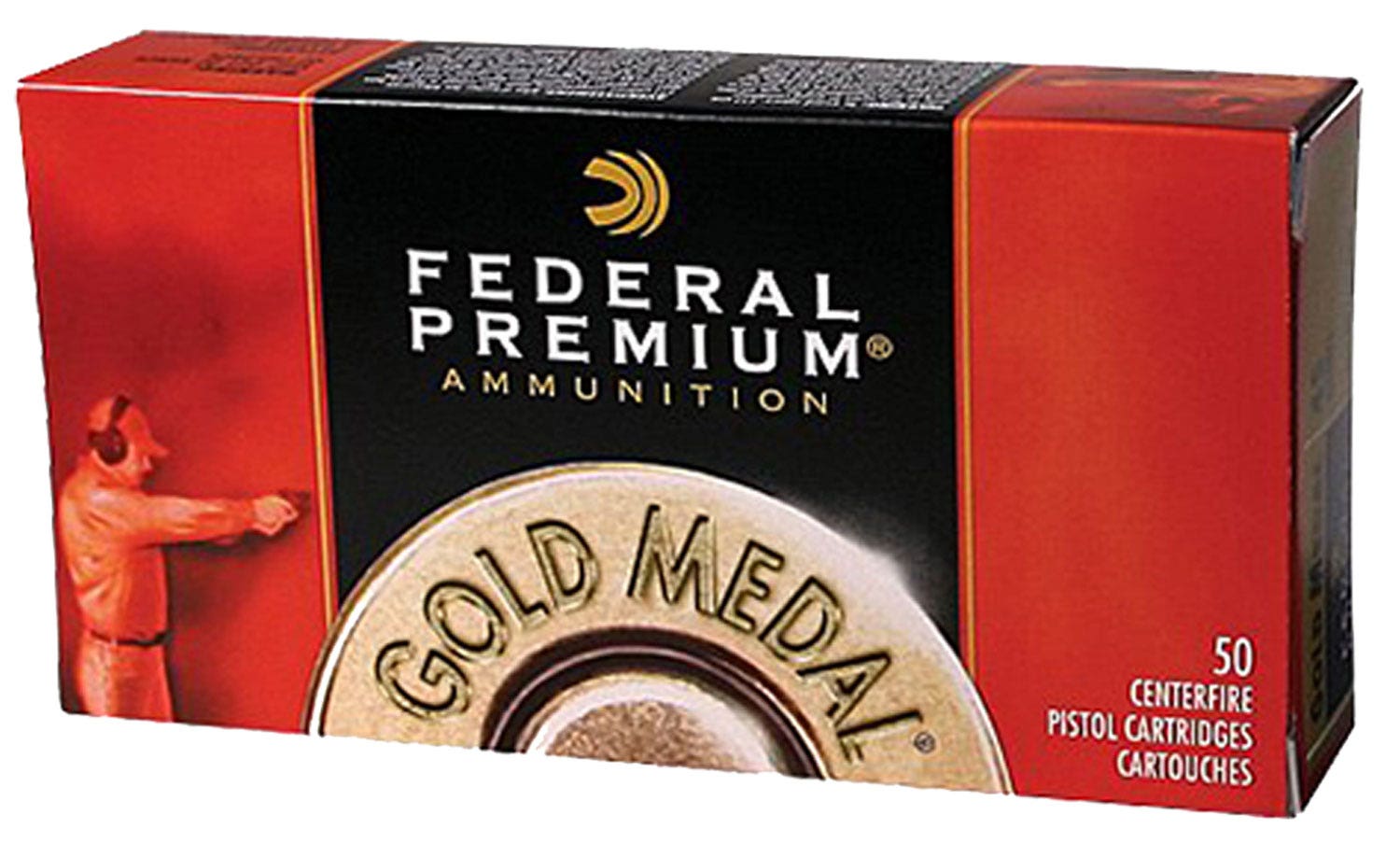 Federal Gold Medal Match .45 Auto 185 Gr FMJ Semi-Wadcutter Match