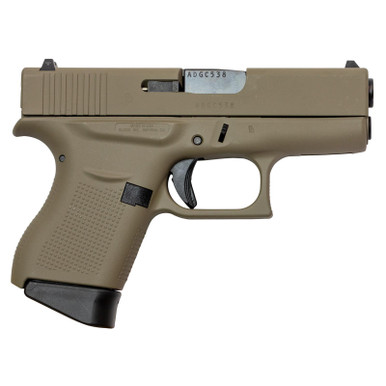 Glock G43 9mm 3.41" Barrel 6rd Flat Dark Earth US Made