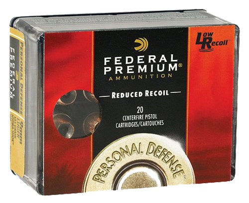 Federal Personal Defense Low Recoil .380 ACP 90 Gr. Hydra-Shok JHP