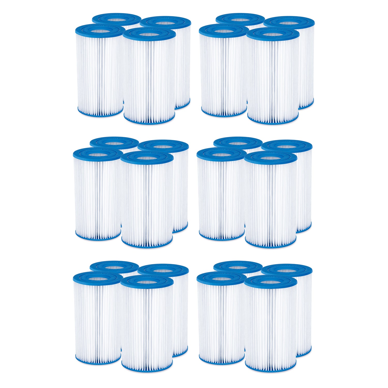 Summer Waves P57100204 Replacement Type A/C Pool Filter Cartridge (24 Pack)
