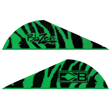 Bohning Blazer Vanes 2" Green Tiger 100 pk.