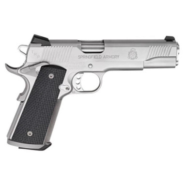 Springfield 1911 45 ACP 5" 7rd Black G10 Grip Stainless Steel