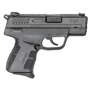 Springfield XDE Compact 45 ACP 3.3" Barrel Ambi Safety Fiber Optic Front Sight Combat Rear Sight 1-6Rd & 1-7Rd Mag