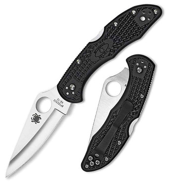 Spyderco C11PBK Delica4 Lightweight Folding Knife 2.875" Steel Blade Black
