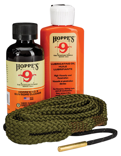 Hoppes Boresnake 1-2-3 Done! Pistol Cleaning Kit .22 Caliber