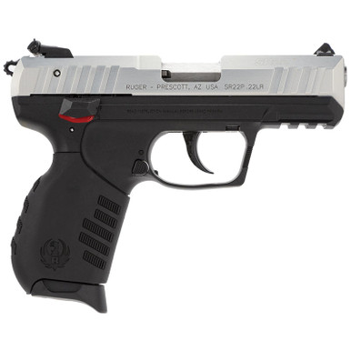 Ruger SR22 PS 22LR Silver Anodized Slide