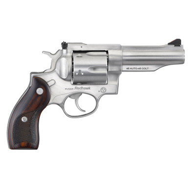 Ruger Redhawk 45 ACP / .45 Colt 4.2" Barrel 6rd Satin Stainless Wood Grips