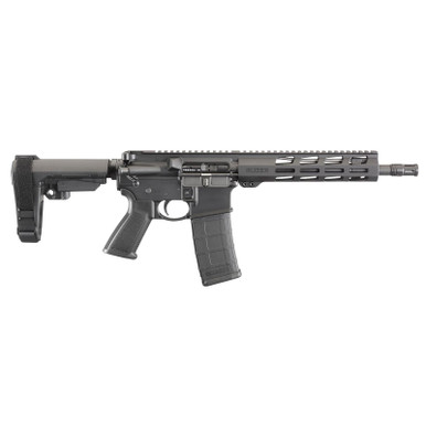 Ruger AR-556 AR-15 Pistol 223/556mm 10.5" Barred Black SBA3 Brace 30rd