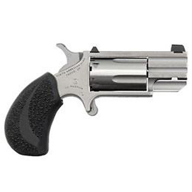 North American Arms NAA PUG 22 Magnum 1" Heavy Barrel/White Dot Sights & Rubber Grip