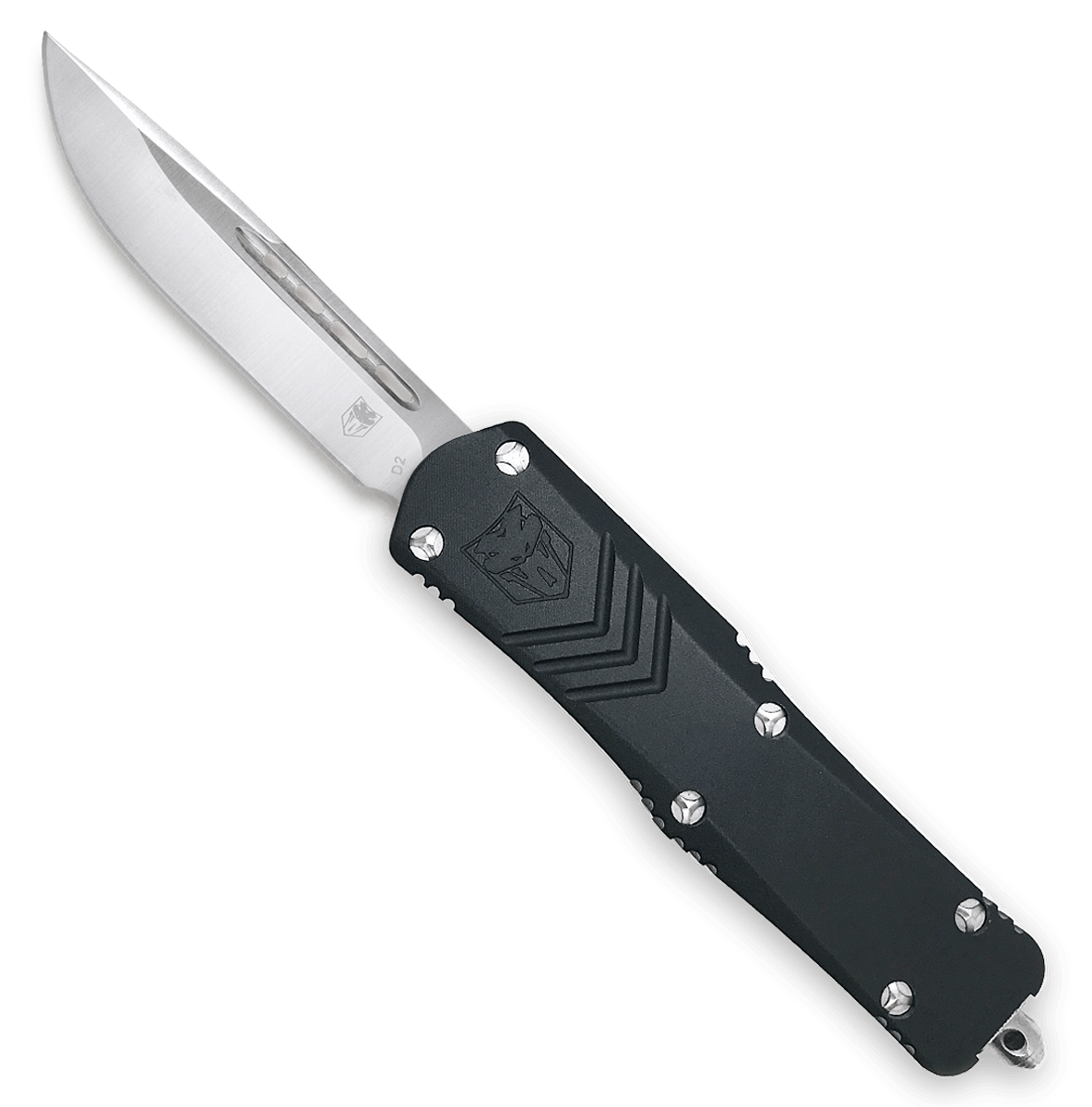 Cobratec Small Fsx Otf Black - 3" D2 Steel Drop Point