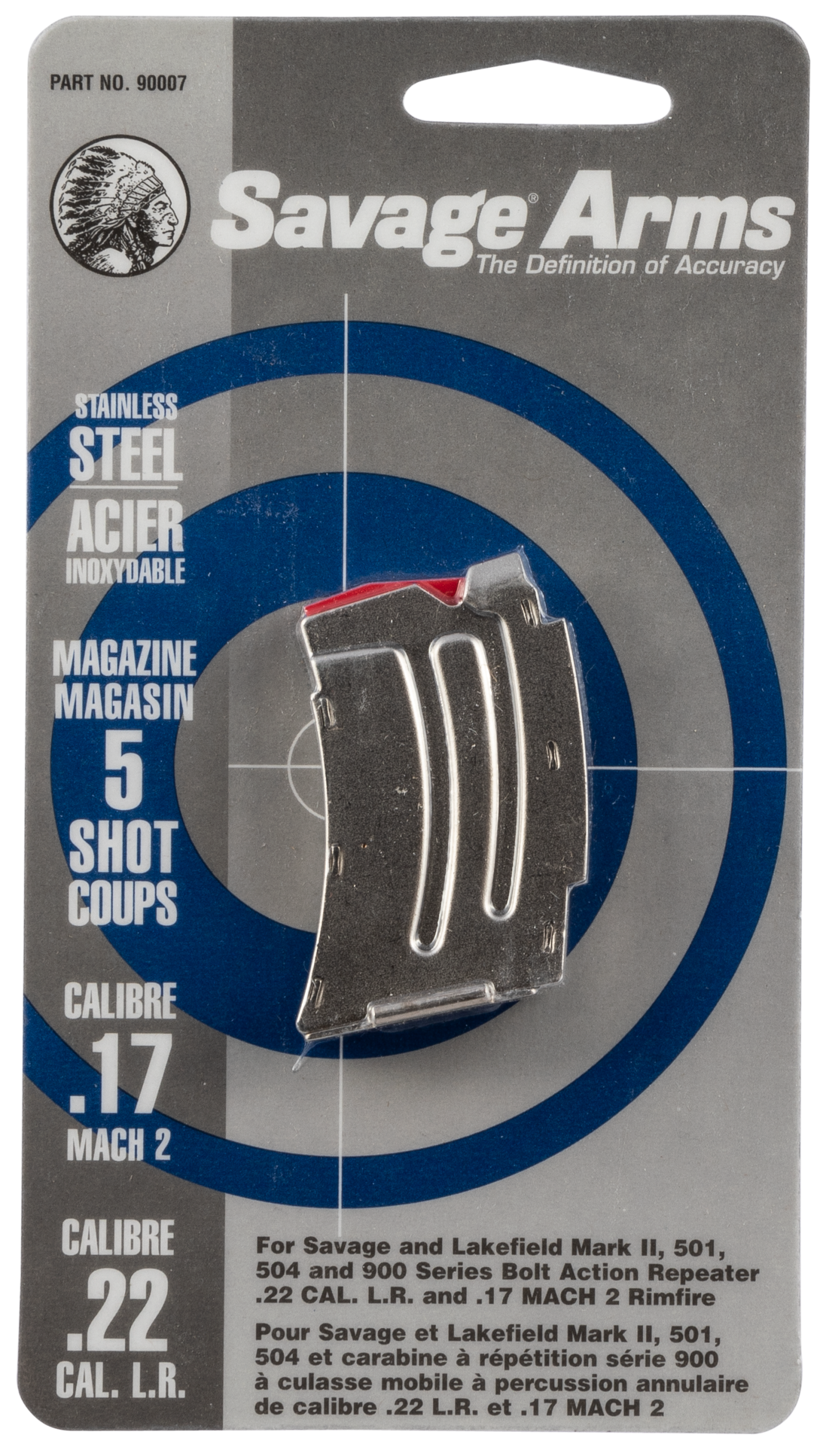 Savage Magazine Mkii Series - .22lr/.17hm2 5rd Stainless