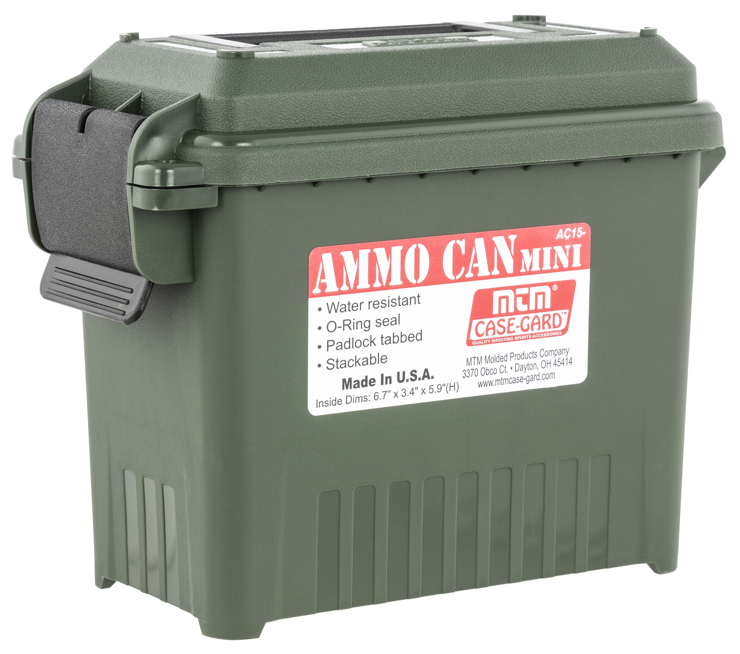 Mtm Ammo Can Mini Forest Green