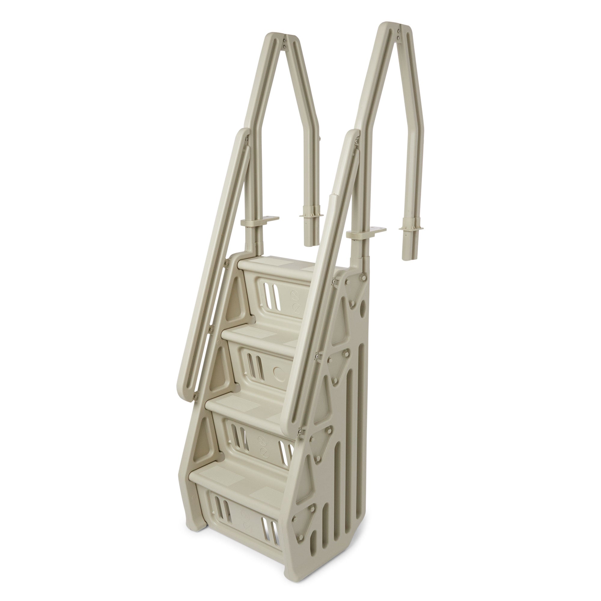 In Step 46 - 60" Above Ground Swimming Pool Ladder, Taupe (Open Box)