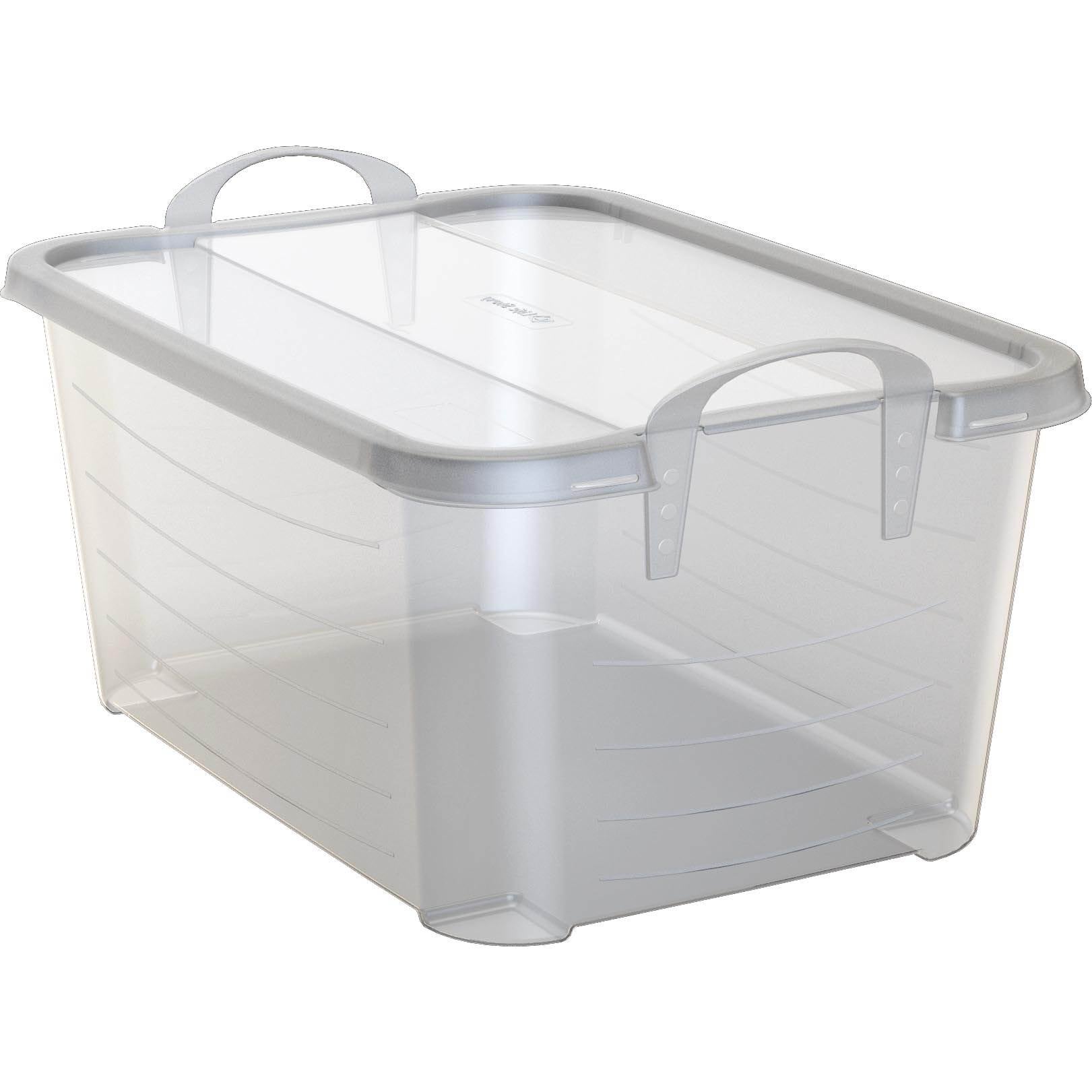 Life Story 55 Quart Stackable Storage Bin, Light Duty Container, Clear, 12 Pack