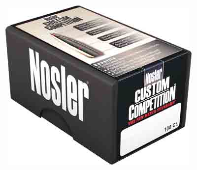 Nosler Bullets 22 Cal .224 - 52gr Hp-bt Custom Comp. 100ct