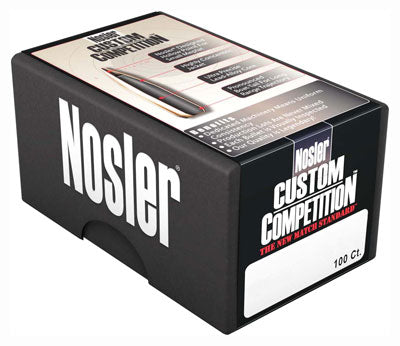 Nosler Bullets 30 Cal .308 - 168gr Hp-bt Custom Comp. 100ct