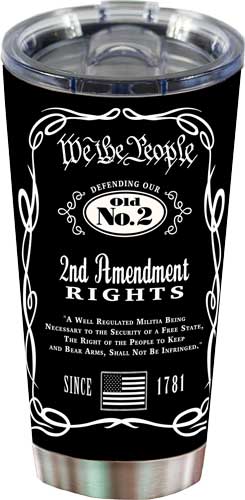Rivers Edge 20oz Tumbler W/lid - We The People 2a Black/ss