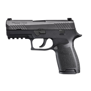 Sig P320 Compact Double 9mm 3.9" Black Nitron Stainless 4 Point Safety 2x10rd, 320C9BSS10