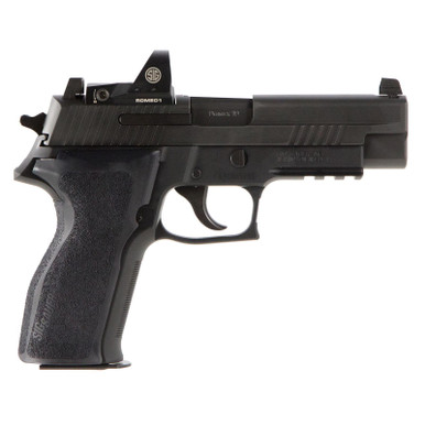 Sig P226 Romeo1 Single/Double 9mm 4.4" Black 1-Piece Ergo Grip Black Nitron Stainless 15rd Mag, E26R9BRX