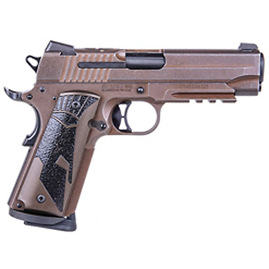 Sig Sauer 1911 Spartan II Carry 45 ACP 4.2" 8rd Distressed Coyote Brown, 1911CAR45SPARTANII