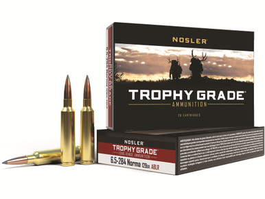 Nosler Trophy Grade Long Range 6.5-284 Norma 129gr AccuBond Long Range 20Rnd Rifle Ammunition