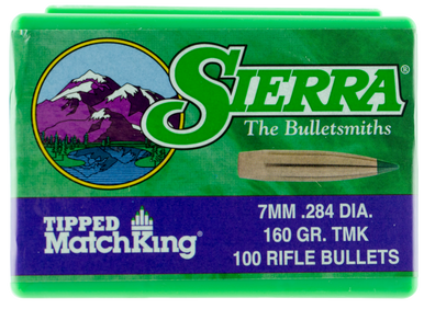 Sierra Tipped MatchKing 7660 7mm 160 gr Poly Tipped Bullets-100cnt