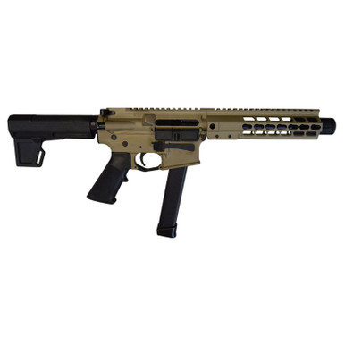 10 RING MKTG / WRJ LLC A0919021 BM-9 9mm Luger 9" 33+1 Flat Dark Earth Black Pistol Brace