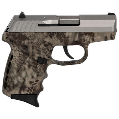 SCCY CPX-2 Carbon 9mm 3.1" Barrel Kryptek Highlander Grip Stainless Steel Slide 10rd