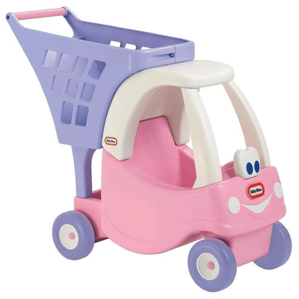 Little Tikes Cozy Coupe Kids Pretend Play Grocery Shopping Cart, Pink (Open Box)