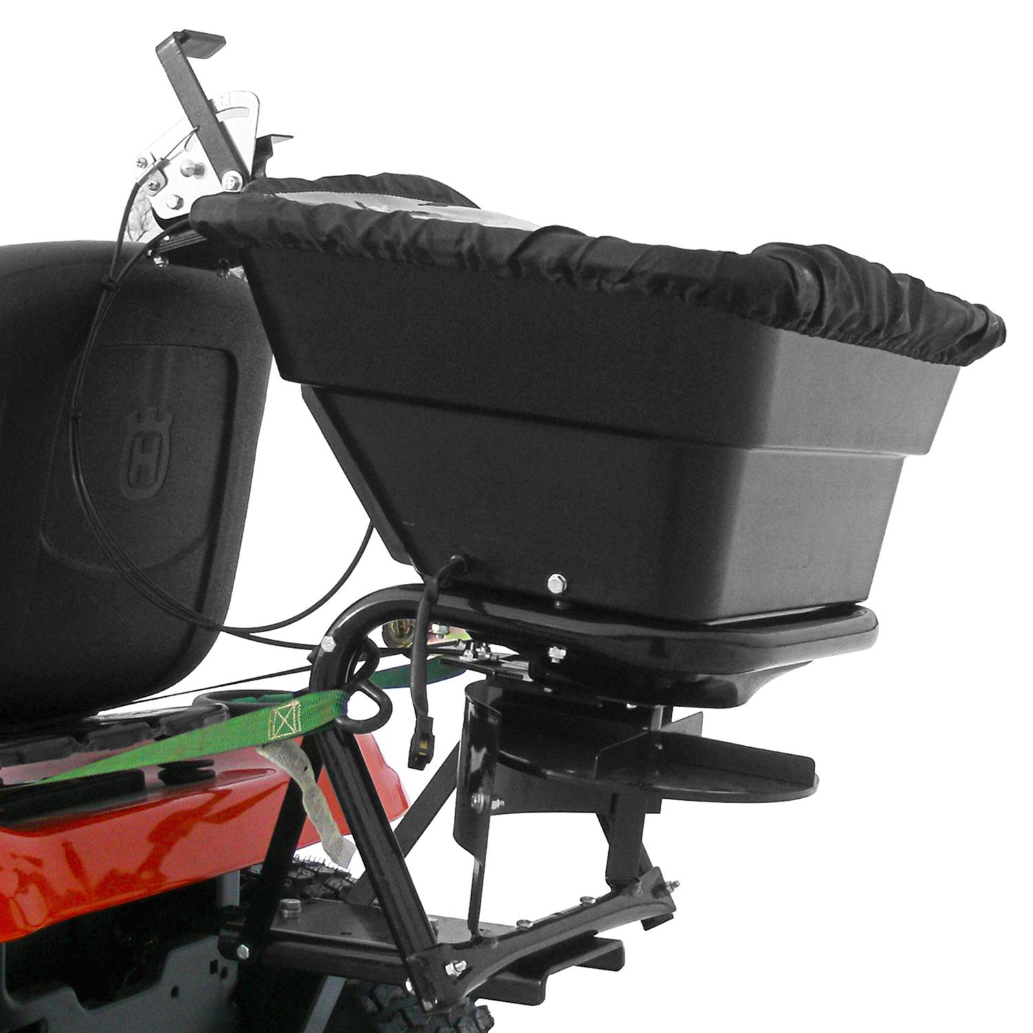 Field Tuff 12V Lawn Tractor 80lb Capacity Seed & Fertilizer Spreader (Open Box)