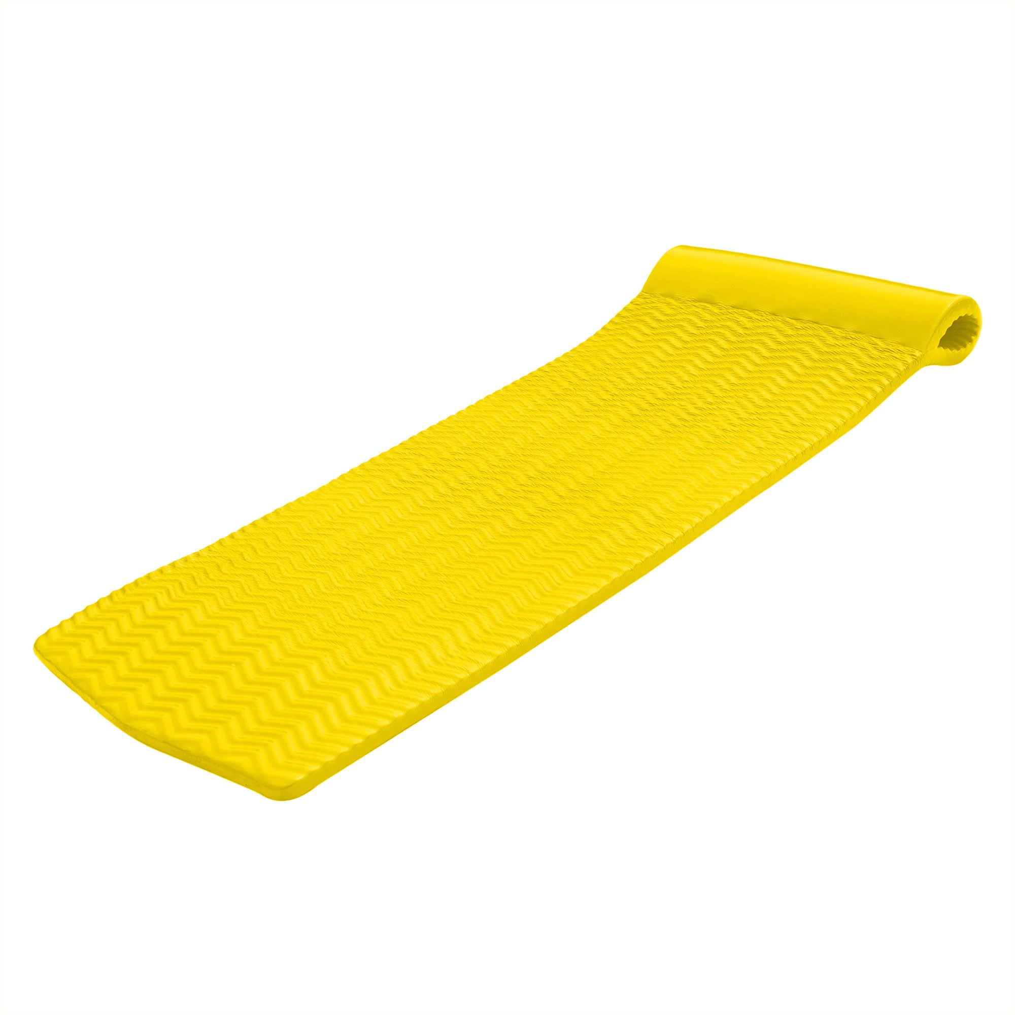 TRC Recreation Serenity 1.5" Thick Foam Pool Float Lounge Mat, Yellow Open Box)