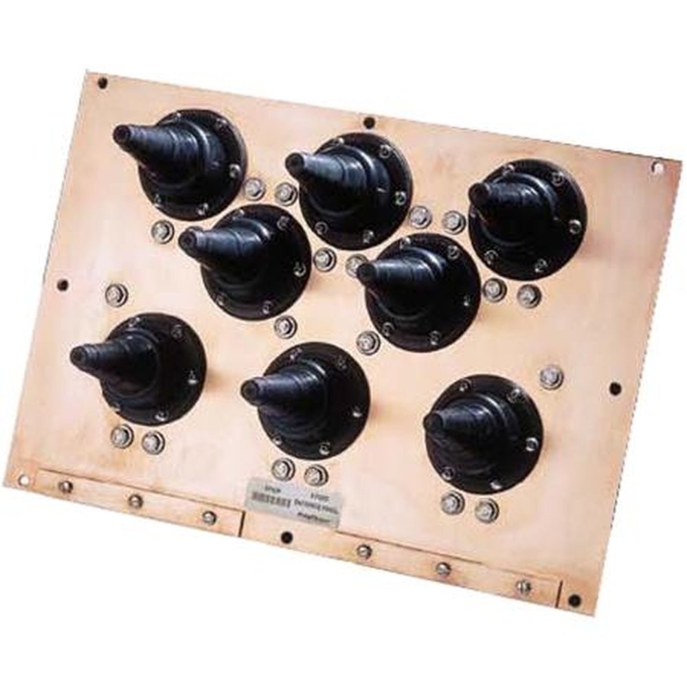 POLYPHASER 8PEEP-M 8 Port Panel Assembly.Includes All Boots, Copper Plates for Grounding.Panels Fit Together Side by Side