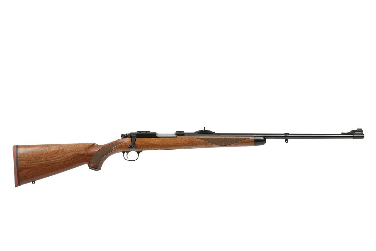 Ruger 77/22 Bolt Action Rifle .22 Hornet 6+1 22" Barrel Steel Receiver Adj Rear Sight Checkered Walnut Stock Blued 07228