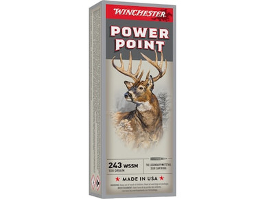 Winchester Super-X 243 WSSM 100 gr Power-Point Rifle Ammunition 20 rds